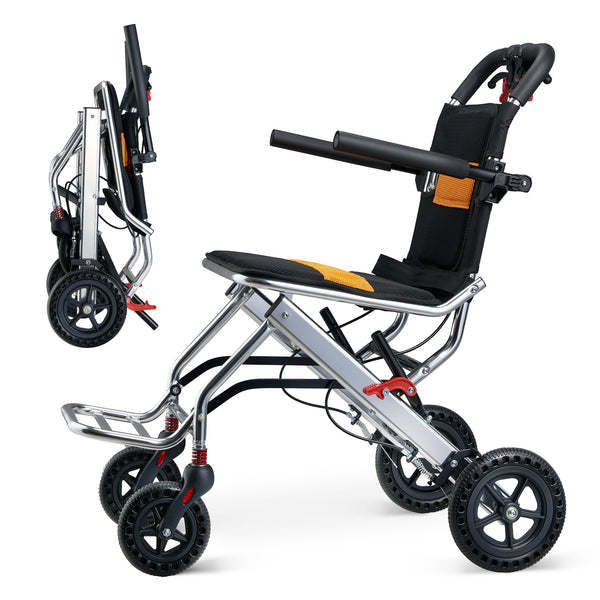 Jinkee Foldable Portable Aluminum Travel Electric Wheelchairs