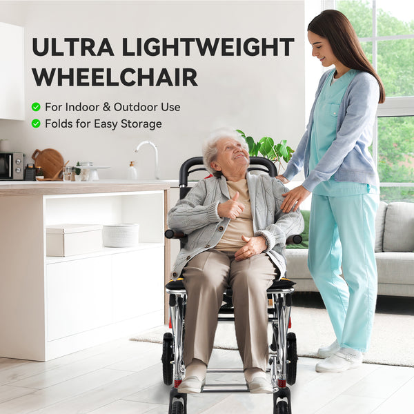 Jinkee Foldable Portable Aluminum Travel Electric Wheelchairs