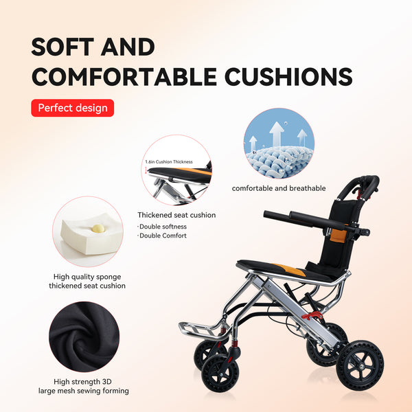 Jinkee Foldable Portable Aluminum Travel Electric Wheelchairs