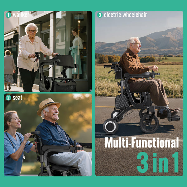 Jinkee Multi-Functional 3 in 1 Electric Walker rollator walkers for seniors