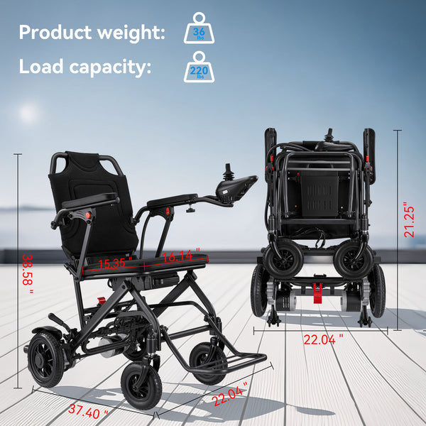 Jinkee Foldable Power Electric Wheelchair rollator walker with seat