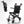 Foldable 16-pound travel chair with telescoping handle | Portable folding wheelchair